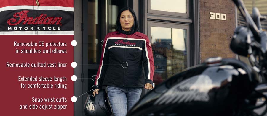 Women's Black Hills Jacket, Black | Indian Motorcycle