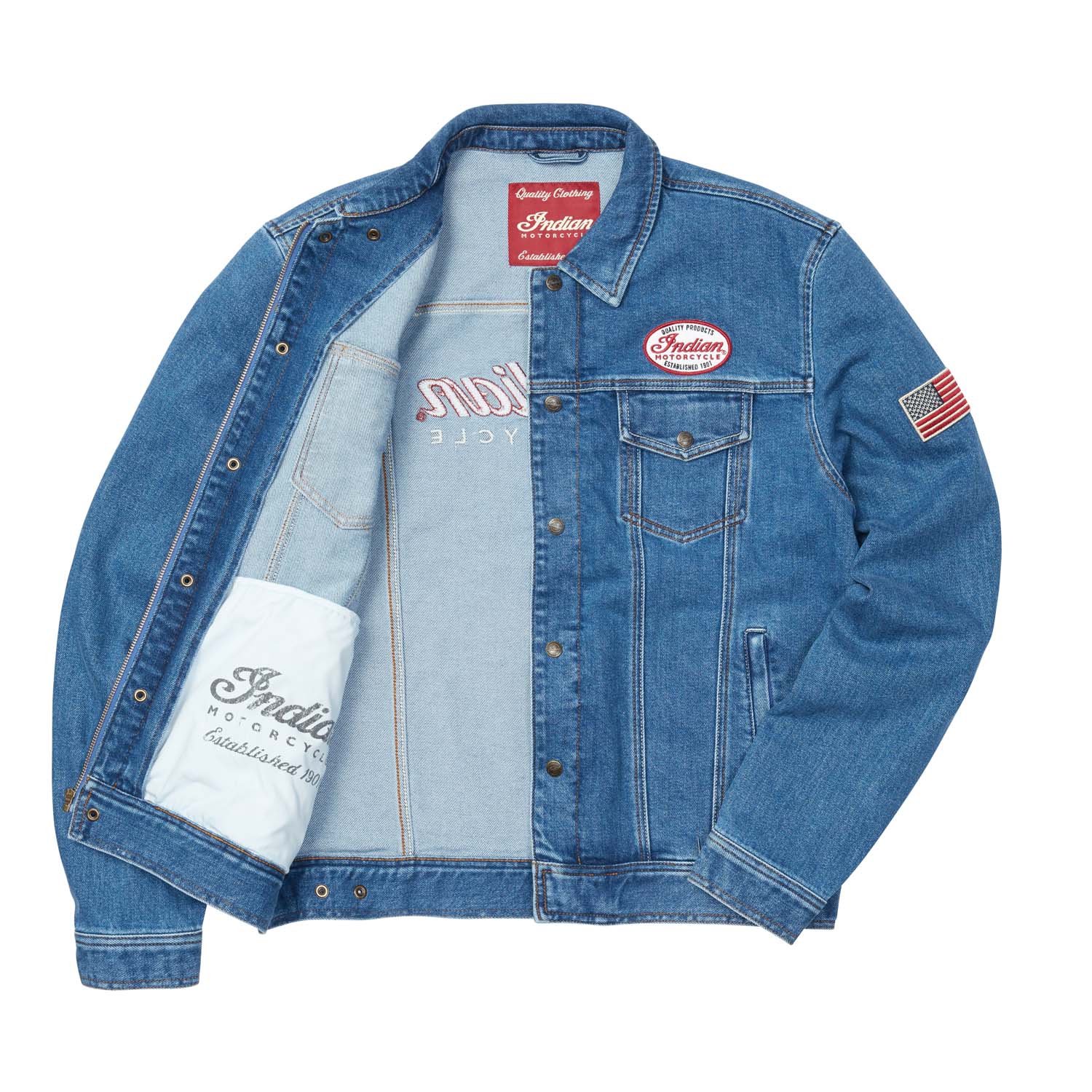 Men's Denim Jacket, Blue | Indian Motorcycle