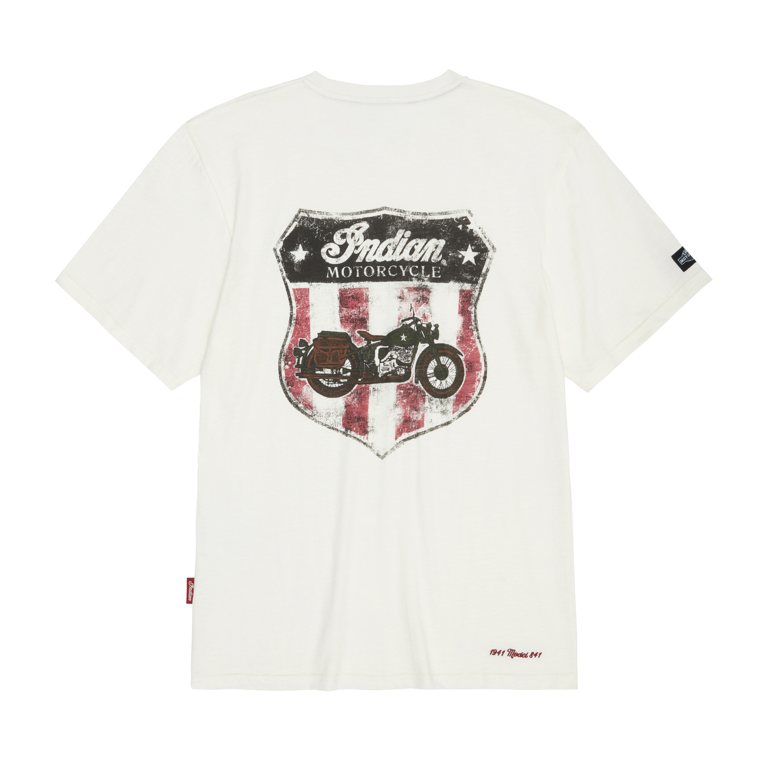 Men's 841 Bike T-Shirt, White | Indian Motorcycle