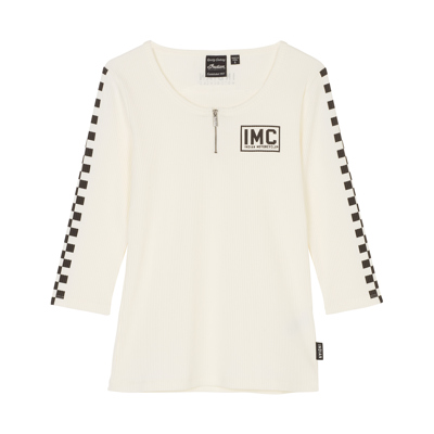 Damen IMC Racing 3/4-Ärmel T-Shirt, Weiß