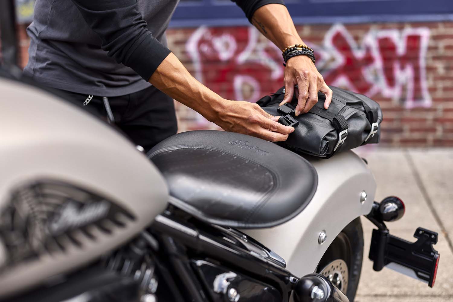 All-Weather Vinyl Tailbag, Black | Indian Motorcycle All-Weather Vinyl Tailbag, Black | Indian Motorcycle