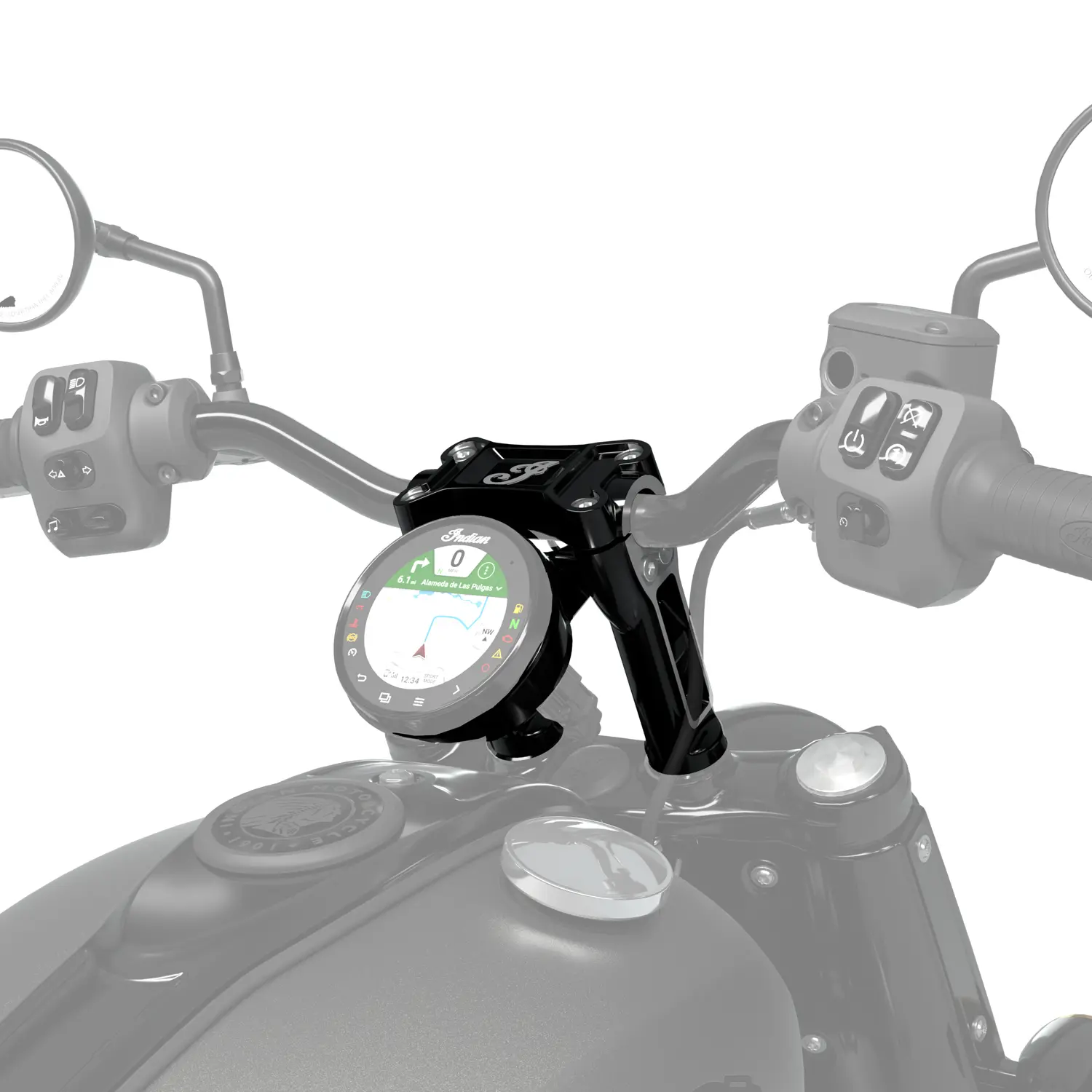 2 Rehausseurs De Guidon Moto 25mm - Adaptateur Aluminium Noir - Neuf Sous Emballage