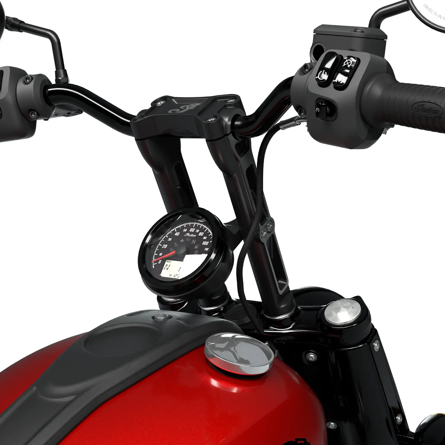 10” Chief Moto Handlebar Risers, Black Indian Motorcycle