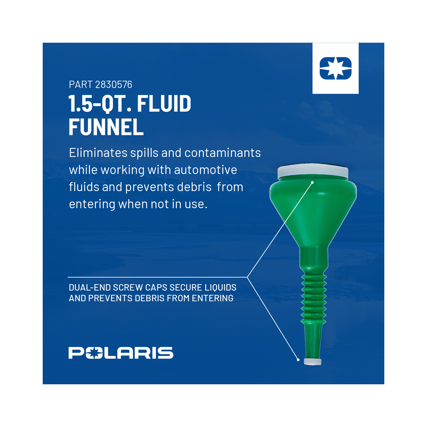 1.5 Qt. Fluid Funnel, Green, Part 2830576 | Polaris