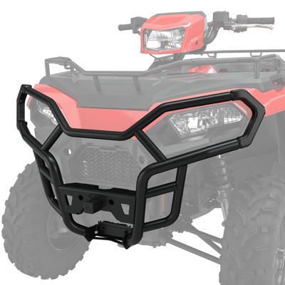 HD Front Brushguard with Hitch, Black