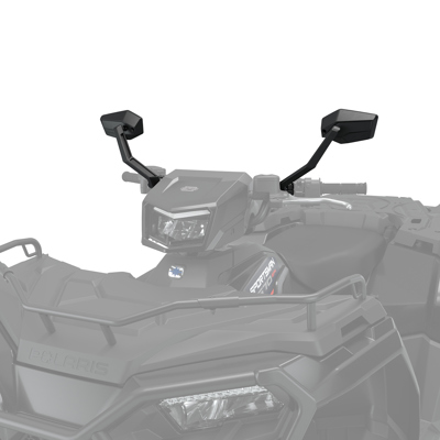 Side View Adjustable Mirrors for Sportsman ATV, Handlebar Mounted, Set of 2
