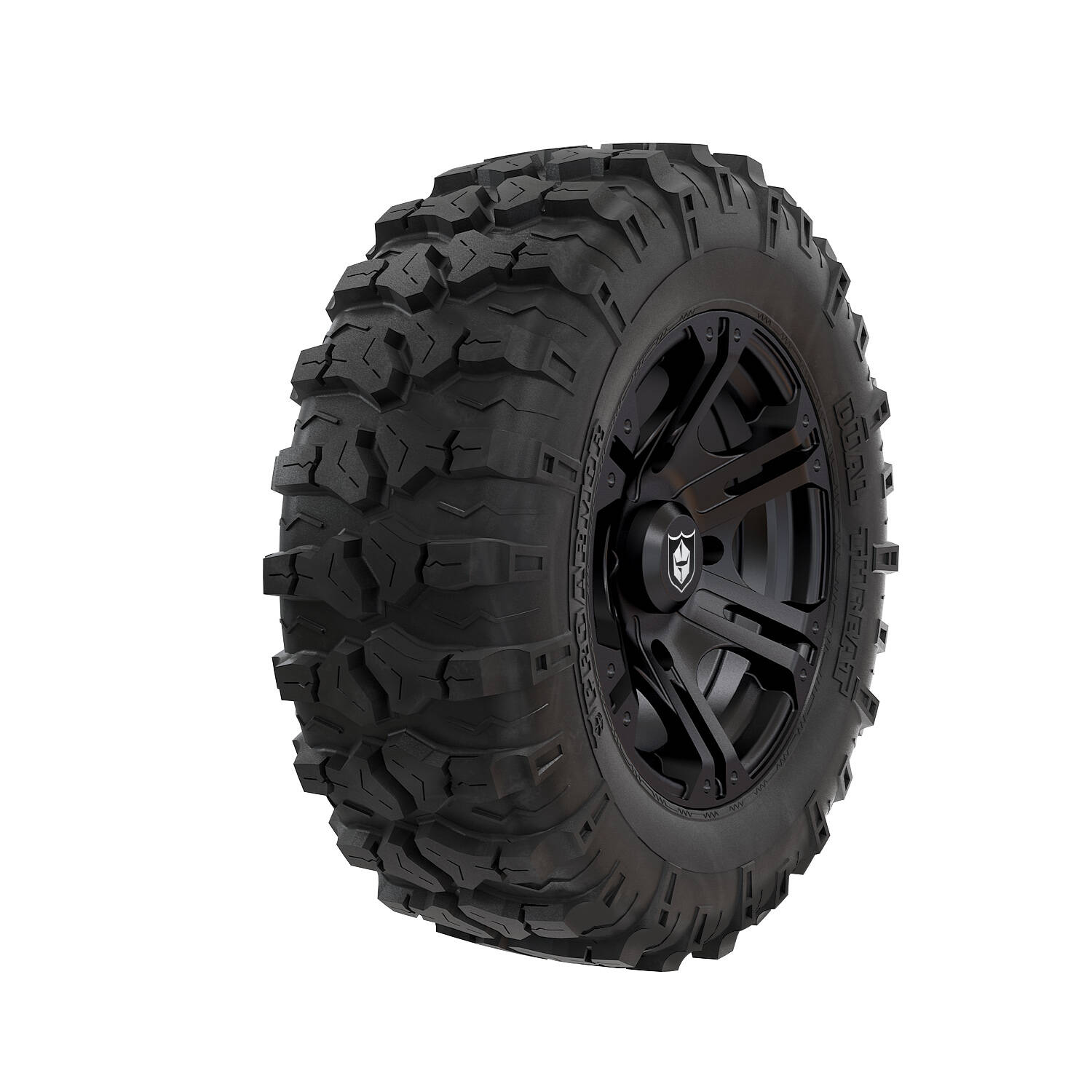 トラックハンドル Pro Armor Wheel & Tire Set: 4205 & Attack, Matte Black, 26