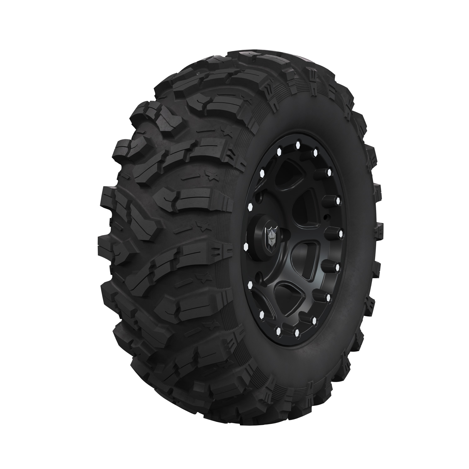 Pro Armor Wheel & Tire Set: 4204 & X Terrain, Matte Black, 27