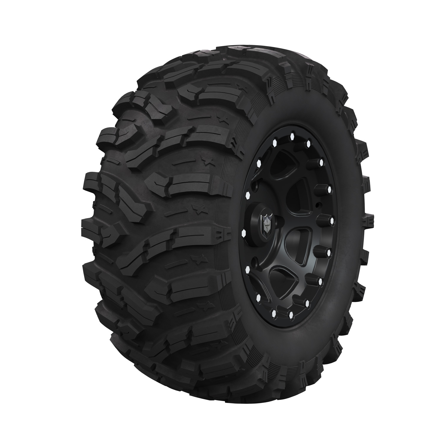Polaris unique Rimember mono palette セット Pro Armor Wheel & Tire Set: 4204 & X Terrain, Matte Black