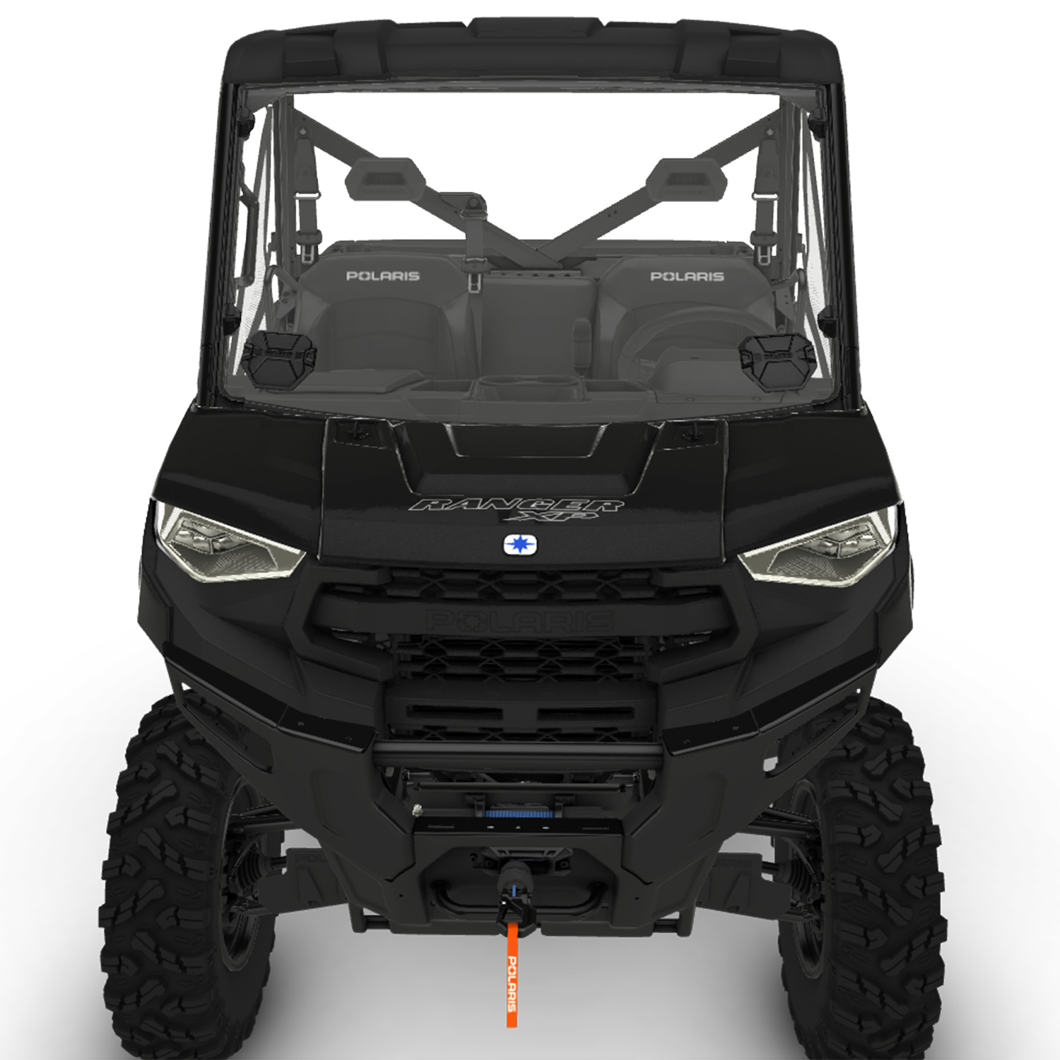 Lock & Ride Full Windshield Vented - Hard Coat Poly