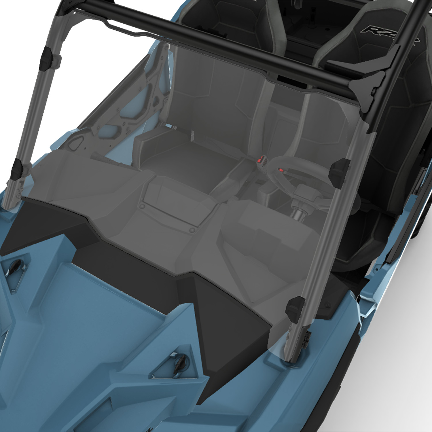Lock & Ride Full Windshield - Hard Coat Poly | Polaris RZR