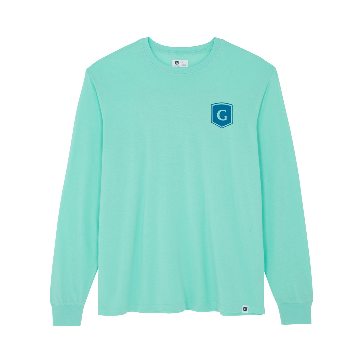 トップス G3M Caribbean blue long-sleeves Long Sleeve 6 Pocket Top Caribbean Blue – Mandala Scrubs