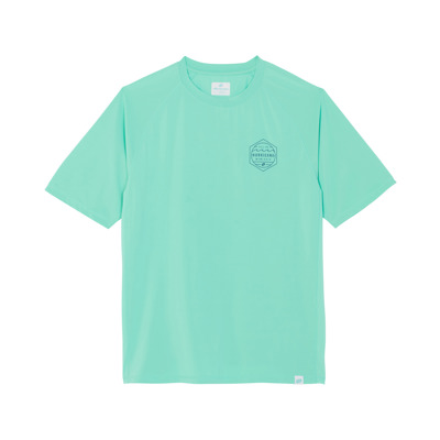 Men's Hex Performance Tee, Aqua