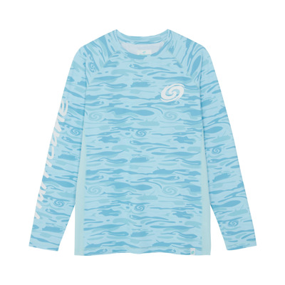 Women's Camo Performance Long Sleeve, Blue