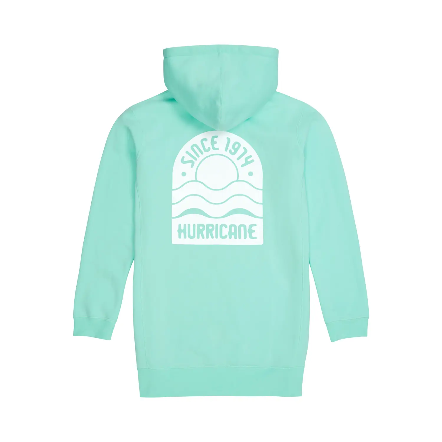 Women's Stamp Hoodie Dress, Aqua