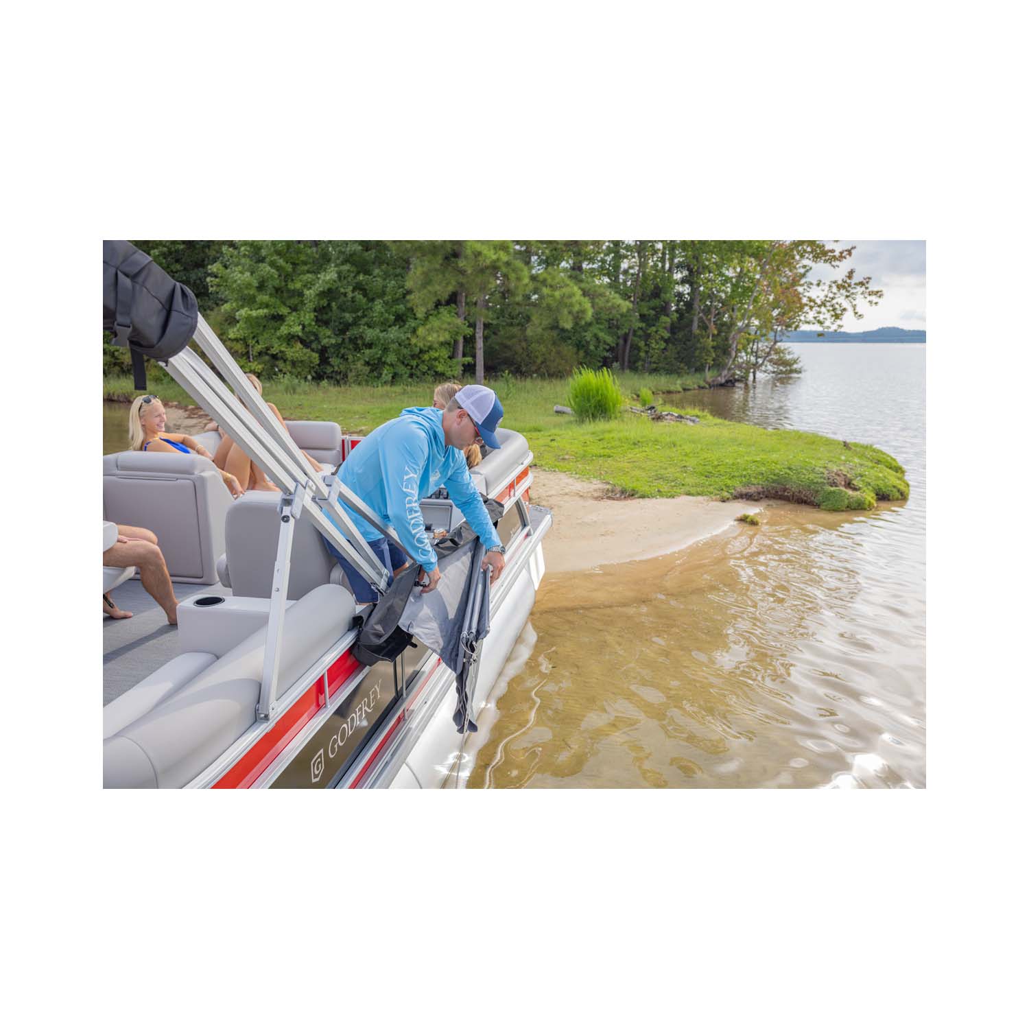 Click & Cruise Pontoon Sandbar Shade | Godfrey Pontoon EN-CA