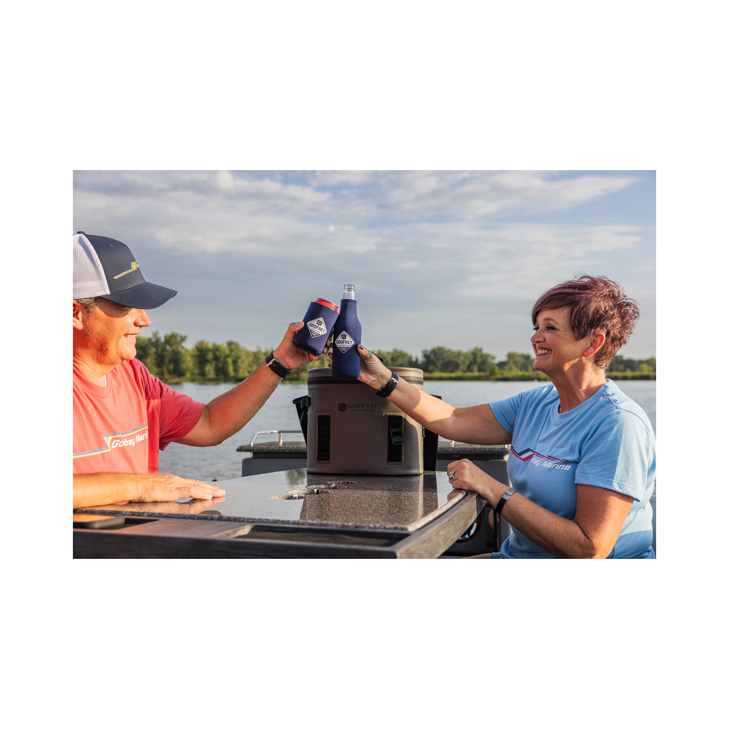 Koozies, Set of 3 | Godfrey Pontoon
