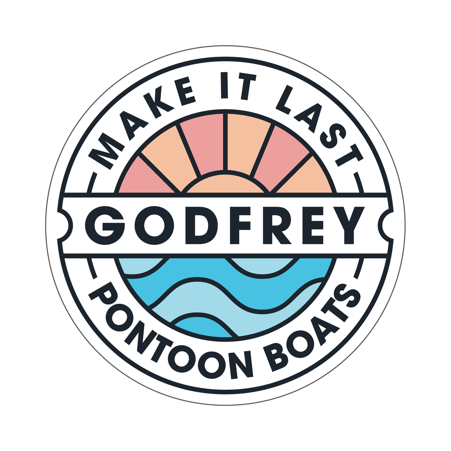 Godfrey Stamp Decal, Small | Godfrey Pontoon