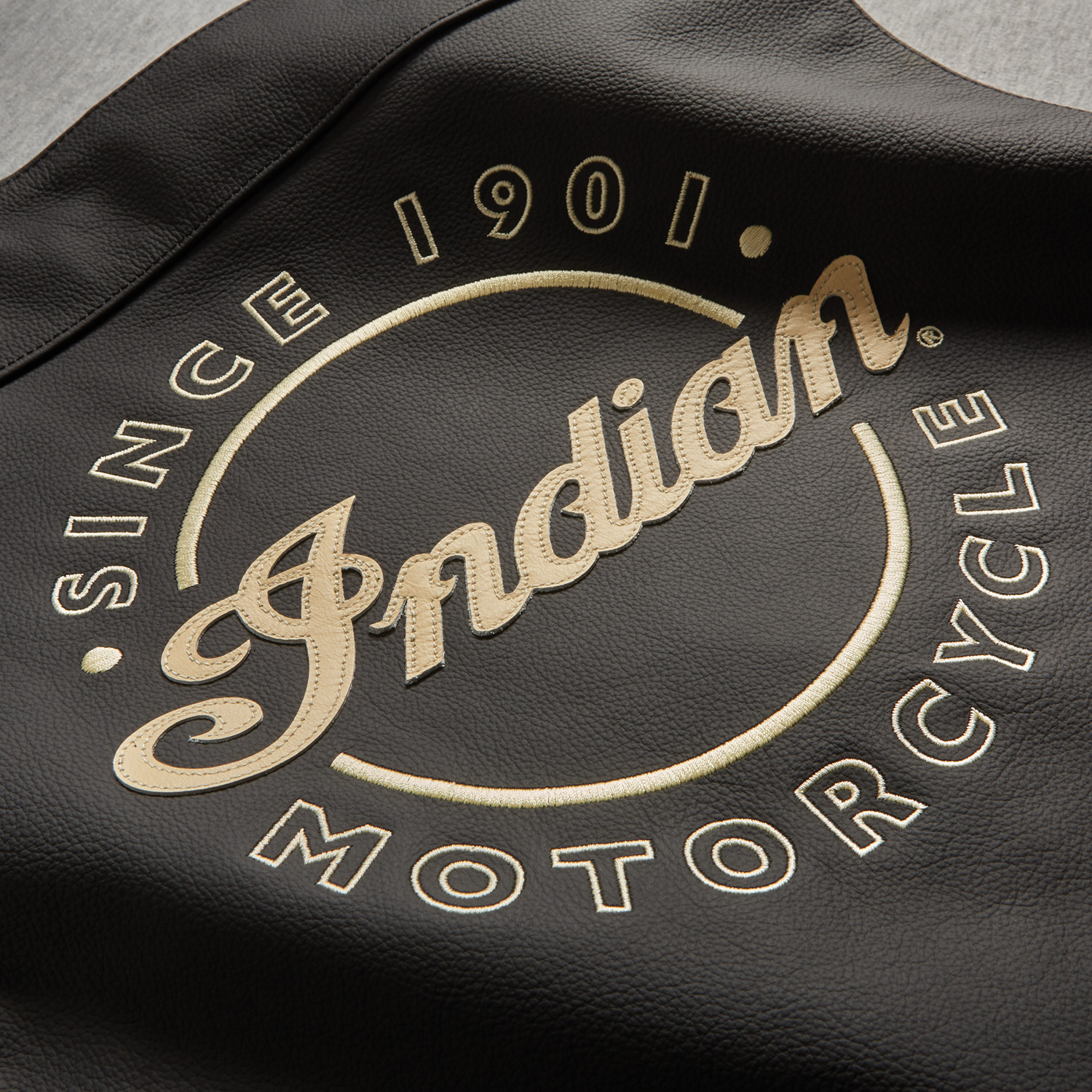 Indian Motorcycle Men's Classic Leather Vest, Black | eBay