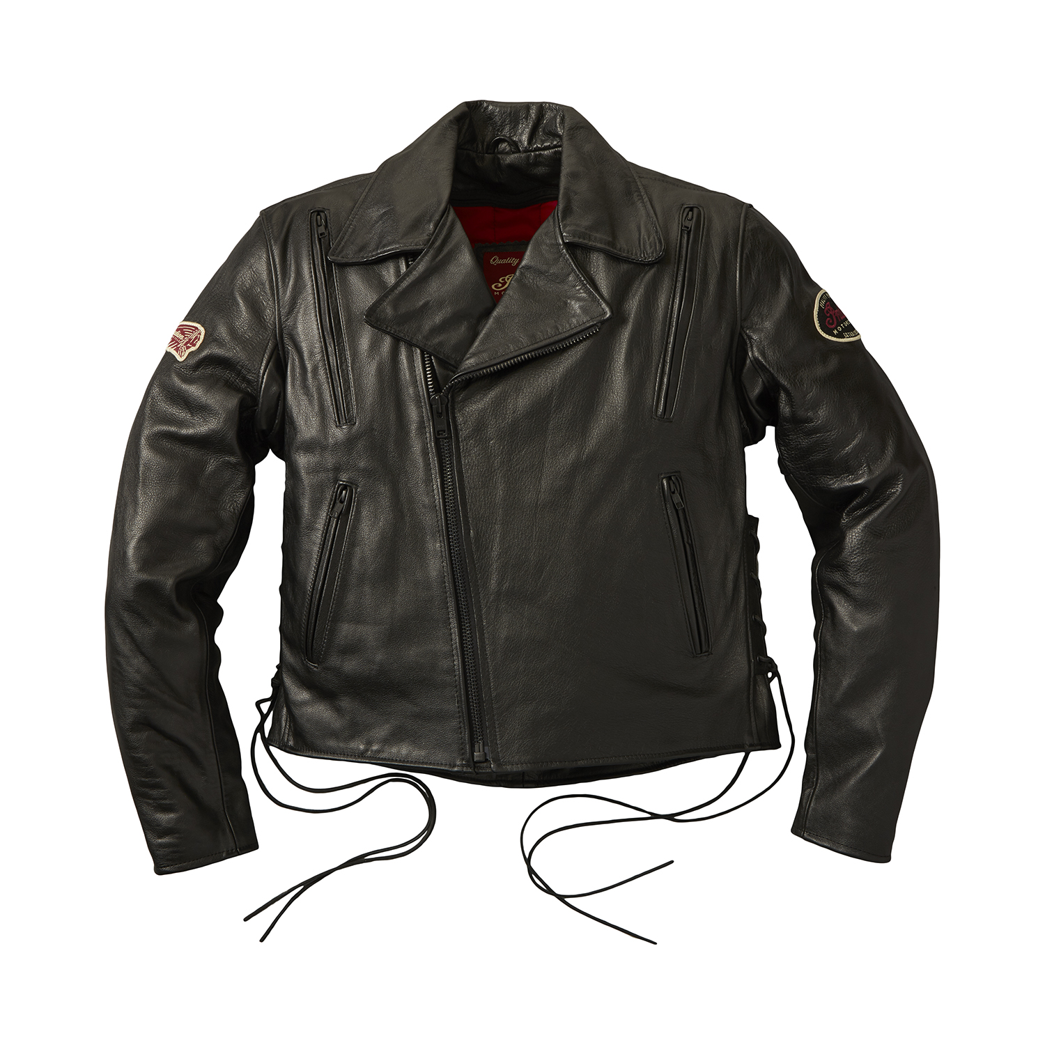 miniature 13  - Indian Motorcycle Men&#039;s Horsehide Leather Liberty Riding Jacket with Removable