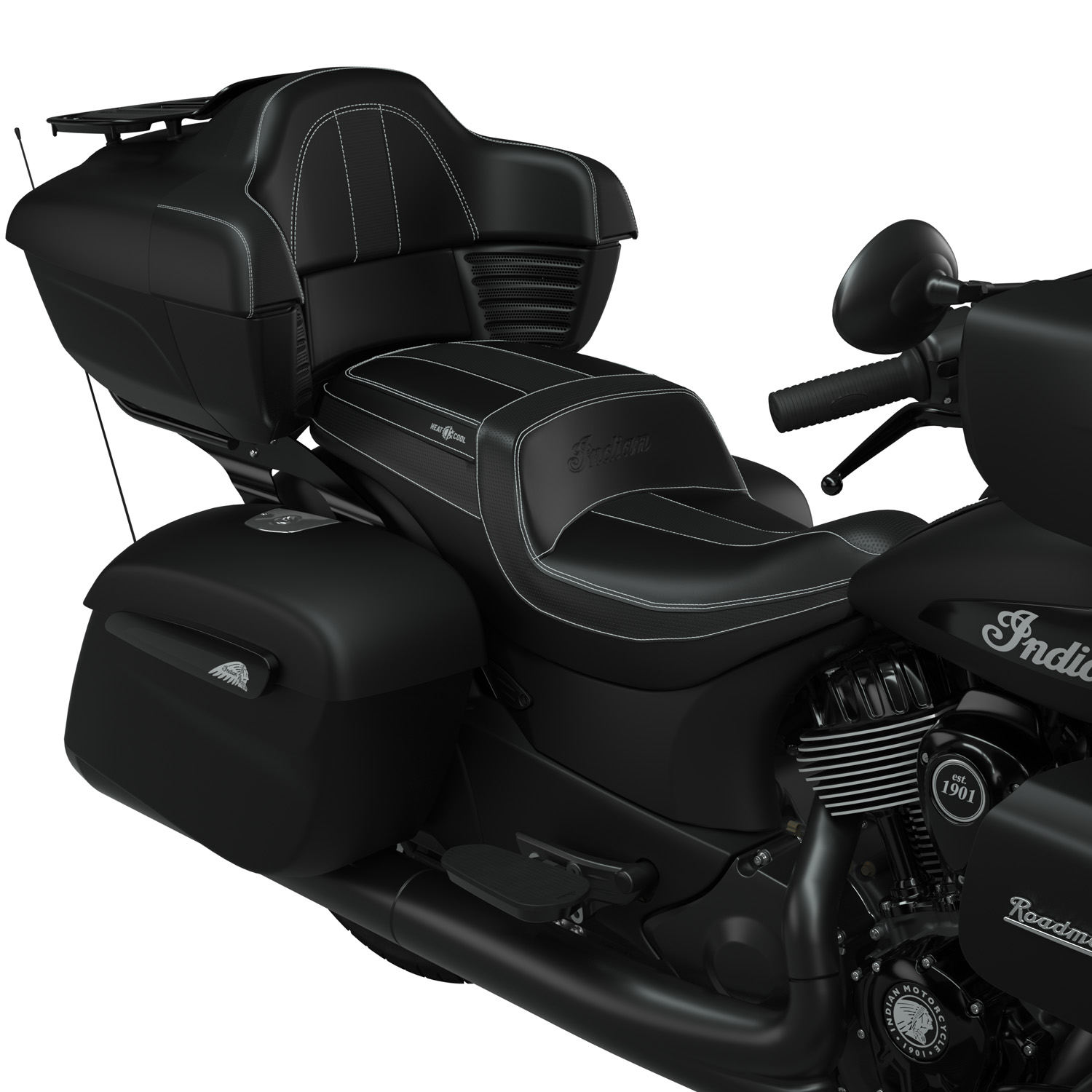ClimaCommand Syndicate Seat, Black | Indian Motorcycle