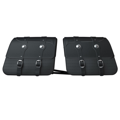 All-Weather Vinyl Saddlebags, Black