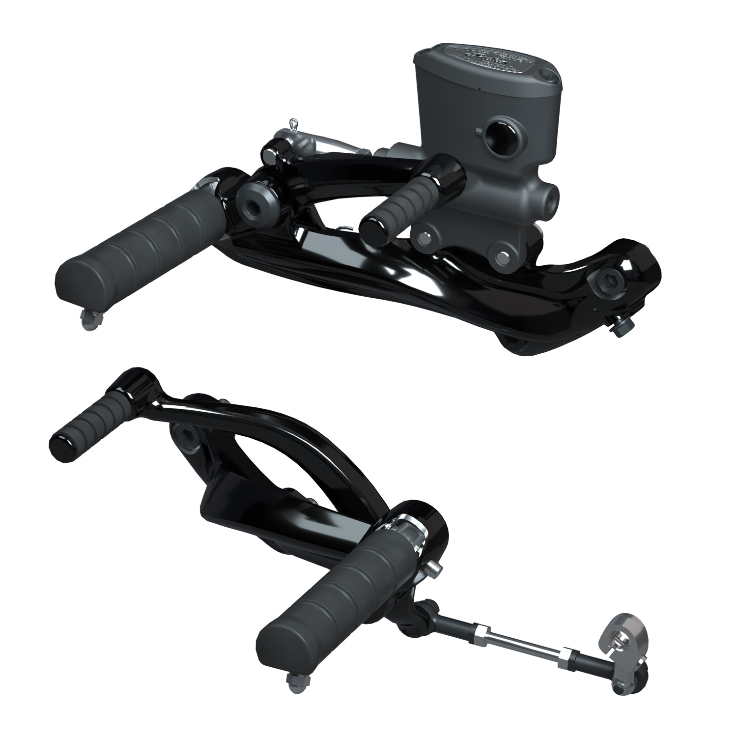Mid Foot Controls with Pegs, Cruiser Black | Indian