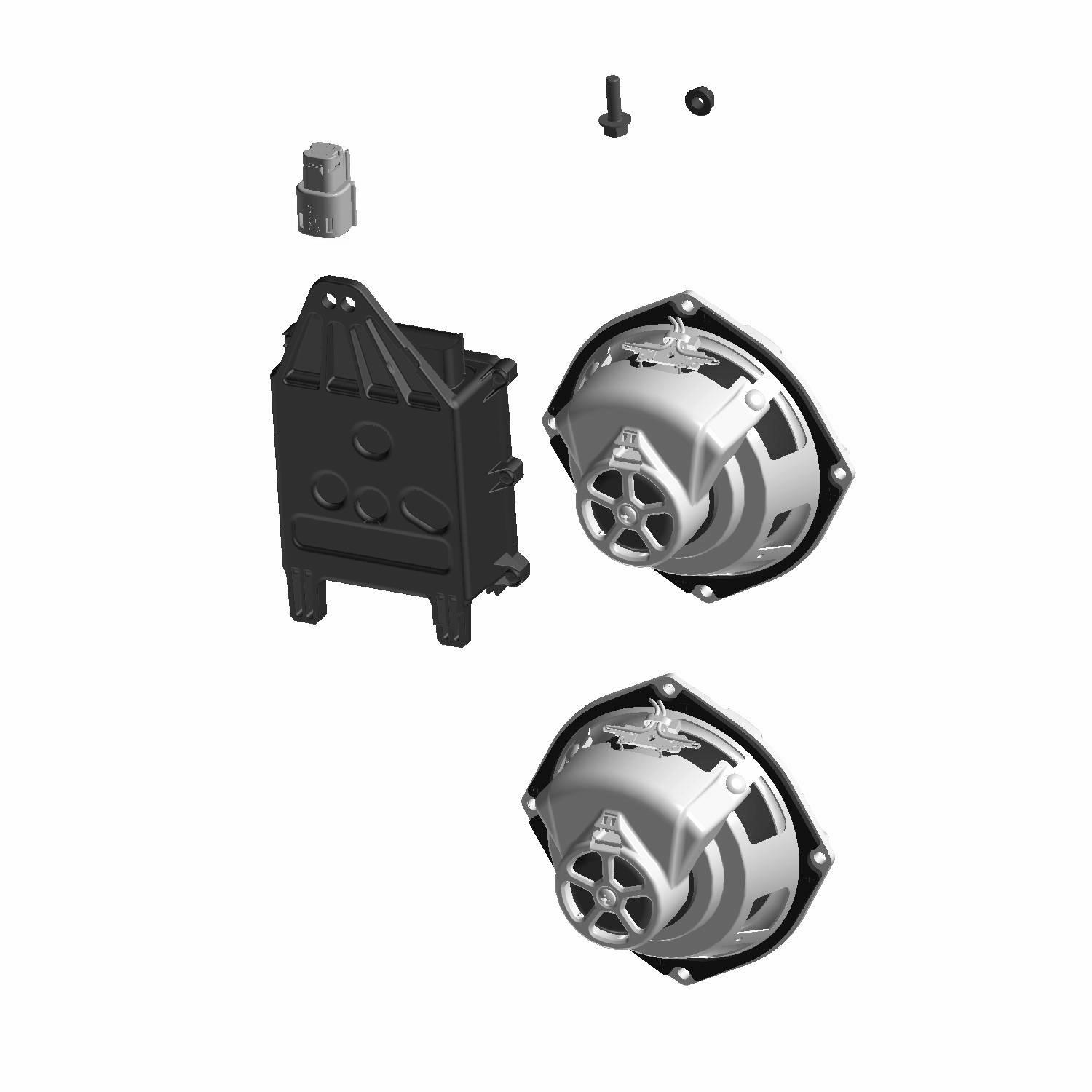Powerband Audio Lower Speakers With Bass Boost, 5-1/4 in Powerband Audio Lower Speakers With Bass Boost, 5-1/4 in