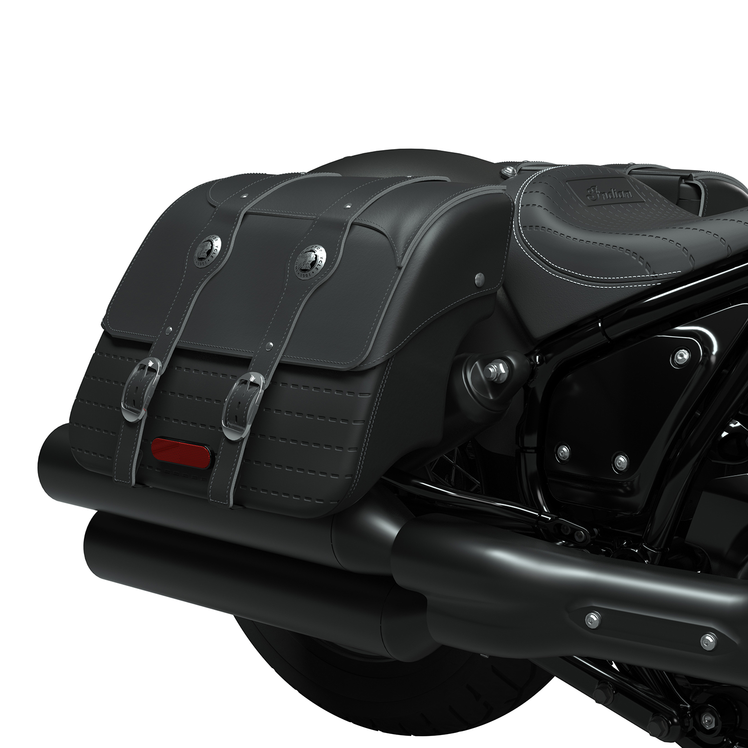 All-Weather Vinyl Saddlebags, Black | Indian Motorcycle