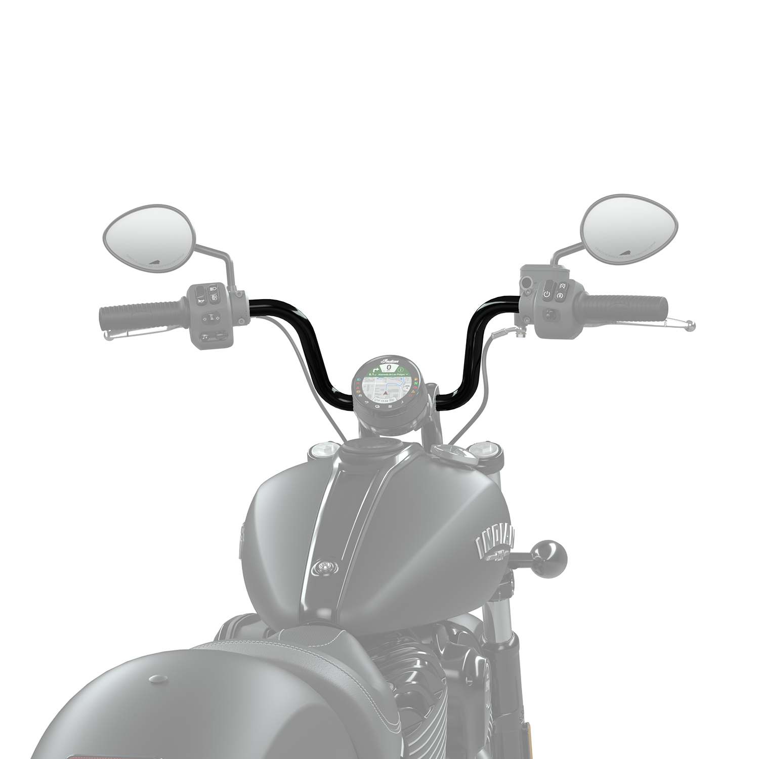 5 in. Mid Rise Handlebars, Black | Indian Motorcycle