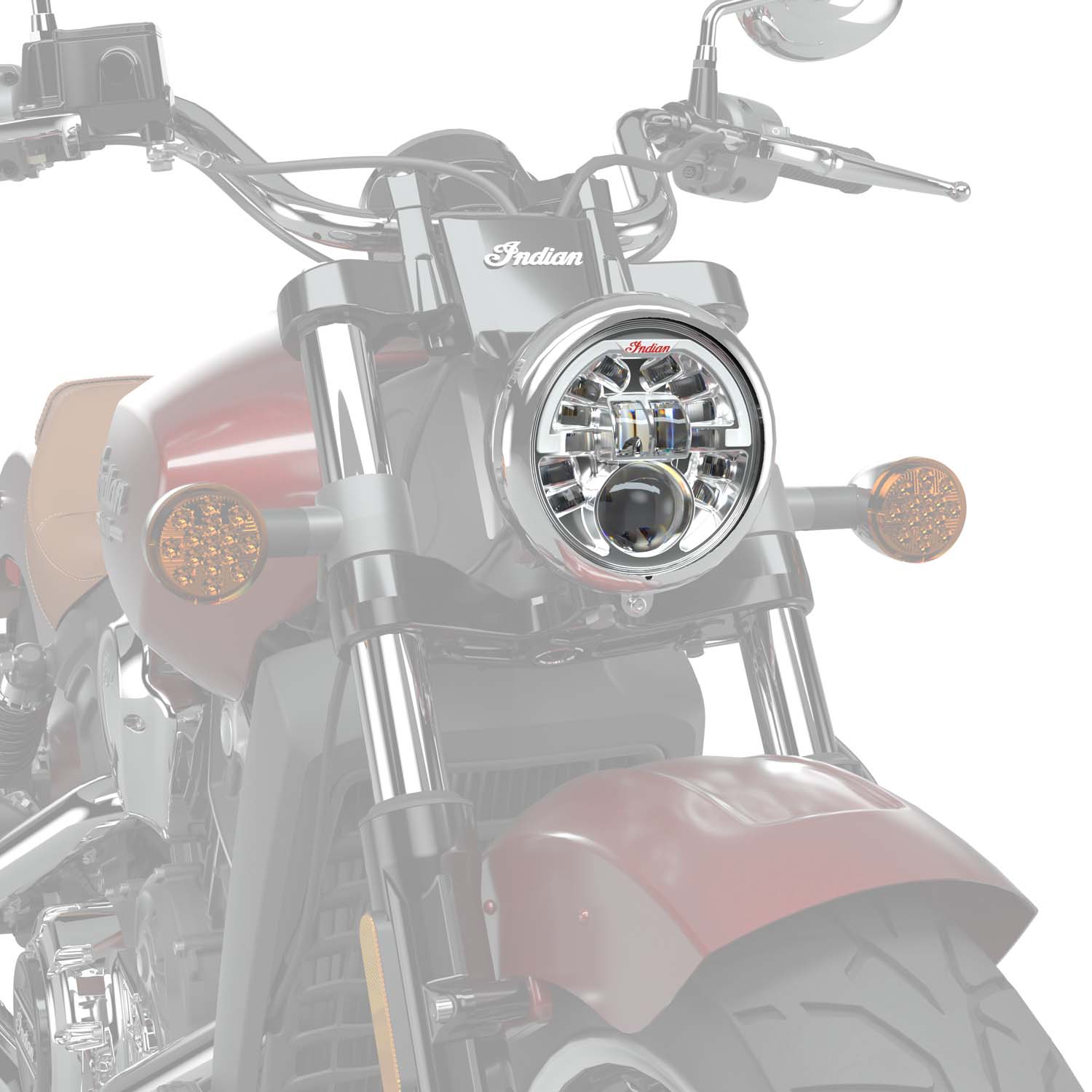 Pathfinder 5 3/4 in. Adaptive LED Headlight | Indian Motorcycle