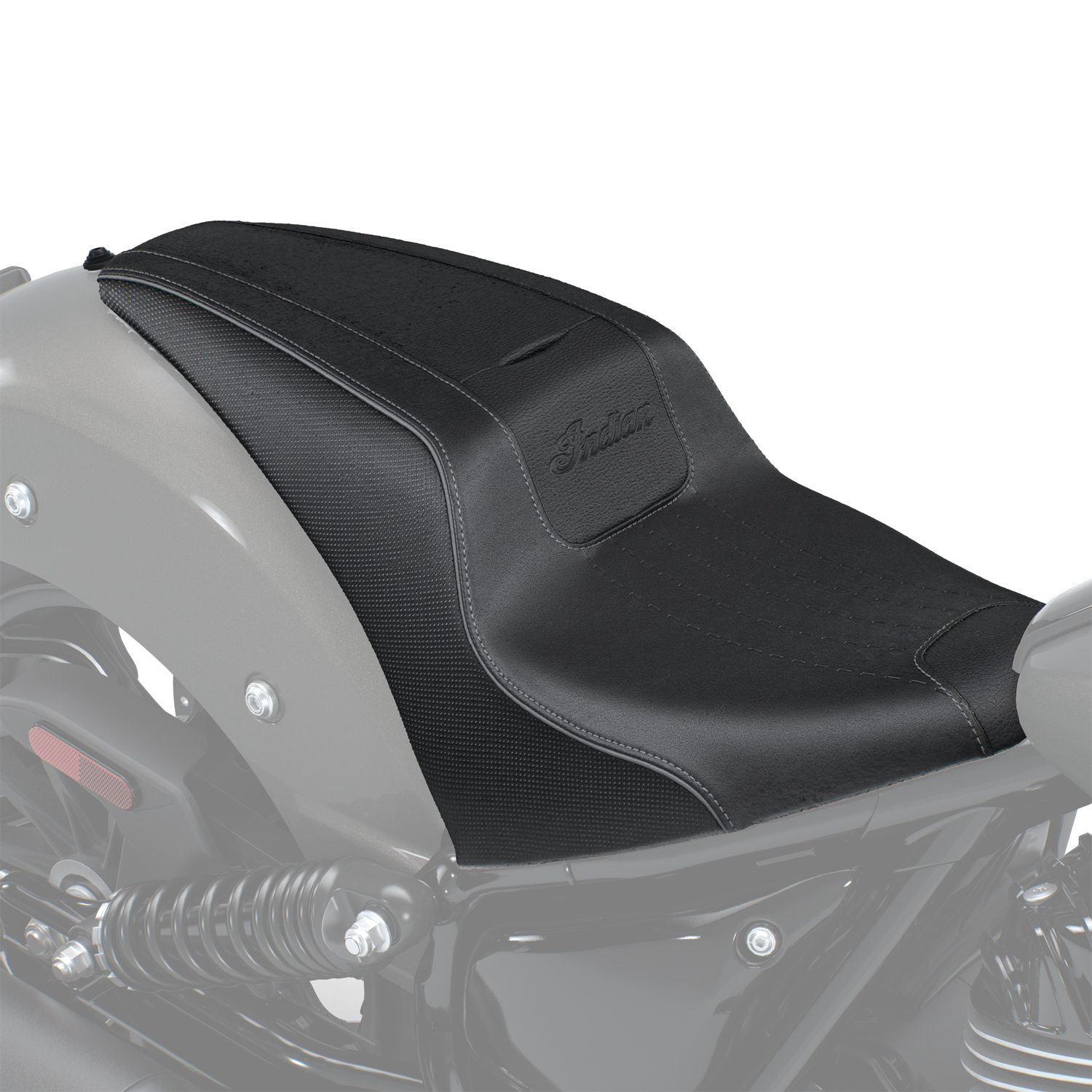 Reduced Reach Chief Syndicate 2-Up Seat, Black | Indian Motorcycle