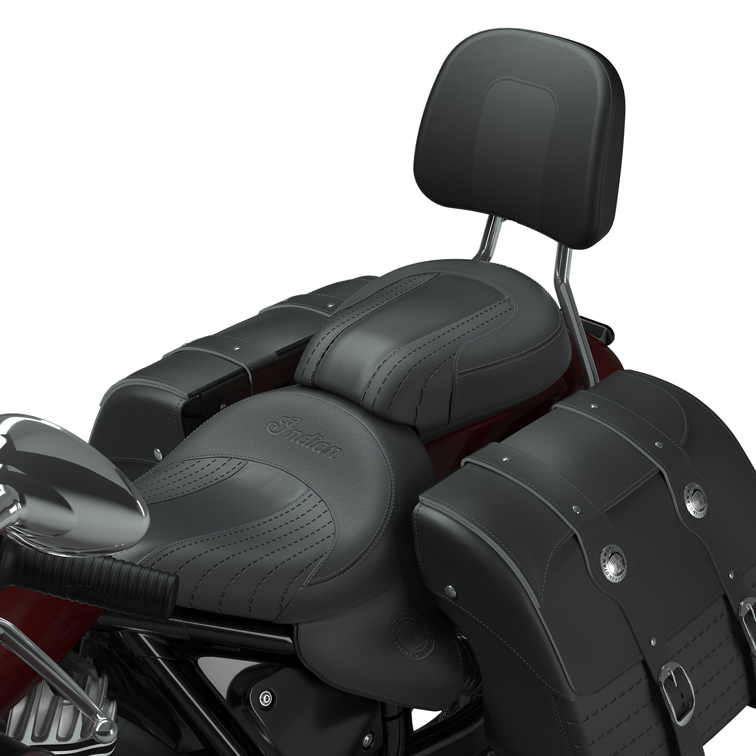 Passenger Touring Backrest Pad, Black | Indian Motorcycle