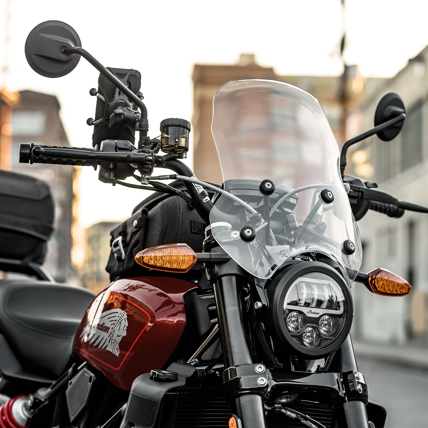 Polycarbonate Mid Windshield without Headlight Cowl, Clear