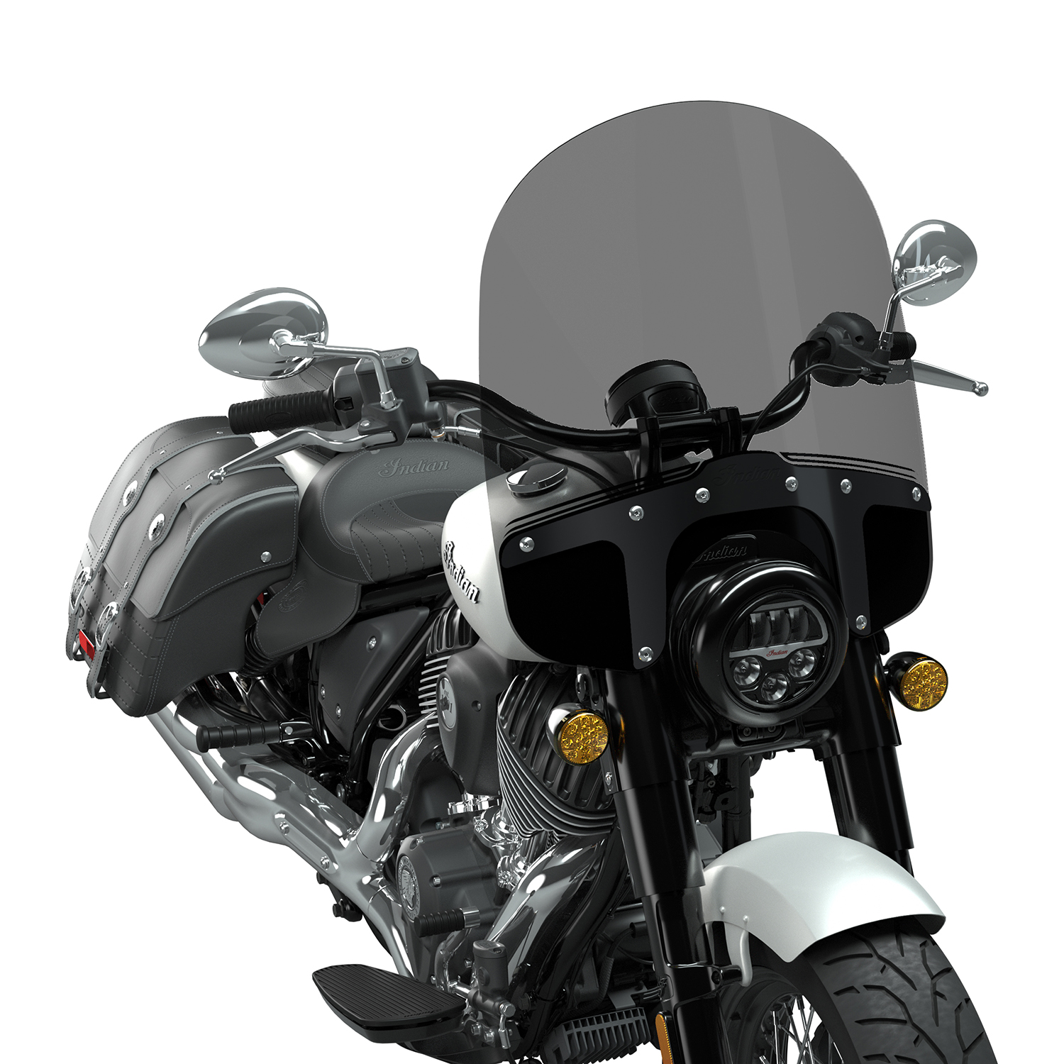 23.8 in. Quick Release Tinted Mid Windshield | Indian Motorcycle