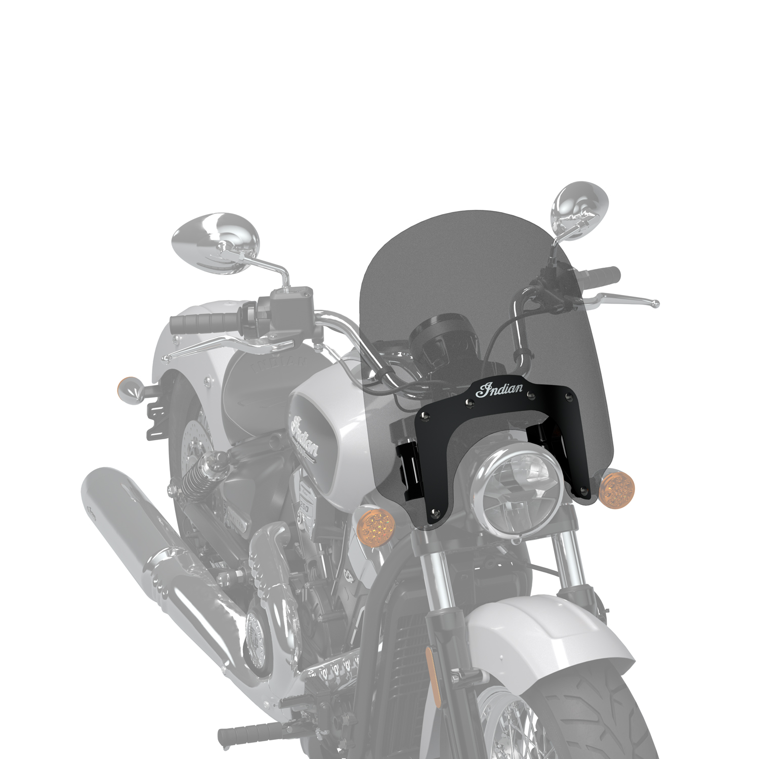 14 in. Quick Release Touring Windshield Low, Tinted | Indian