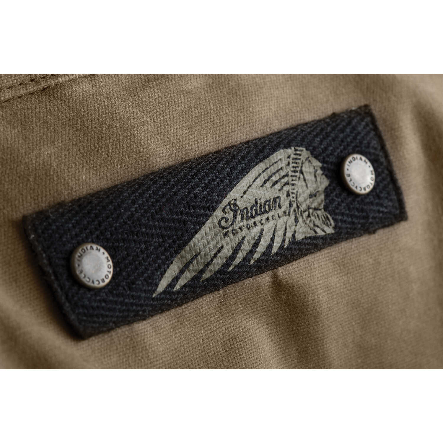 miniature 51 - Indian Motorcycle Men&#039;s Waxed Cotton Riding Jacket, Olive