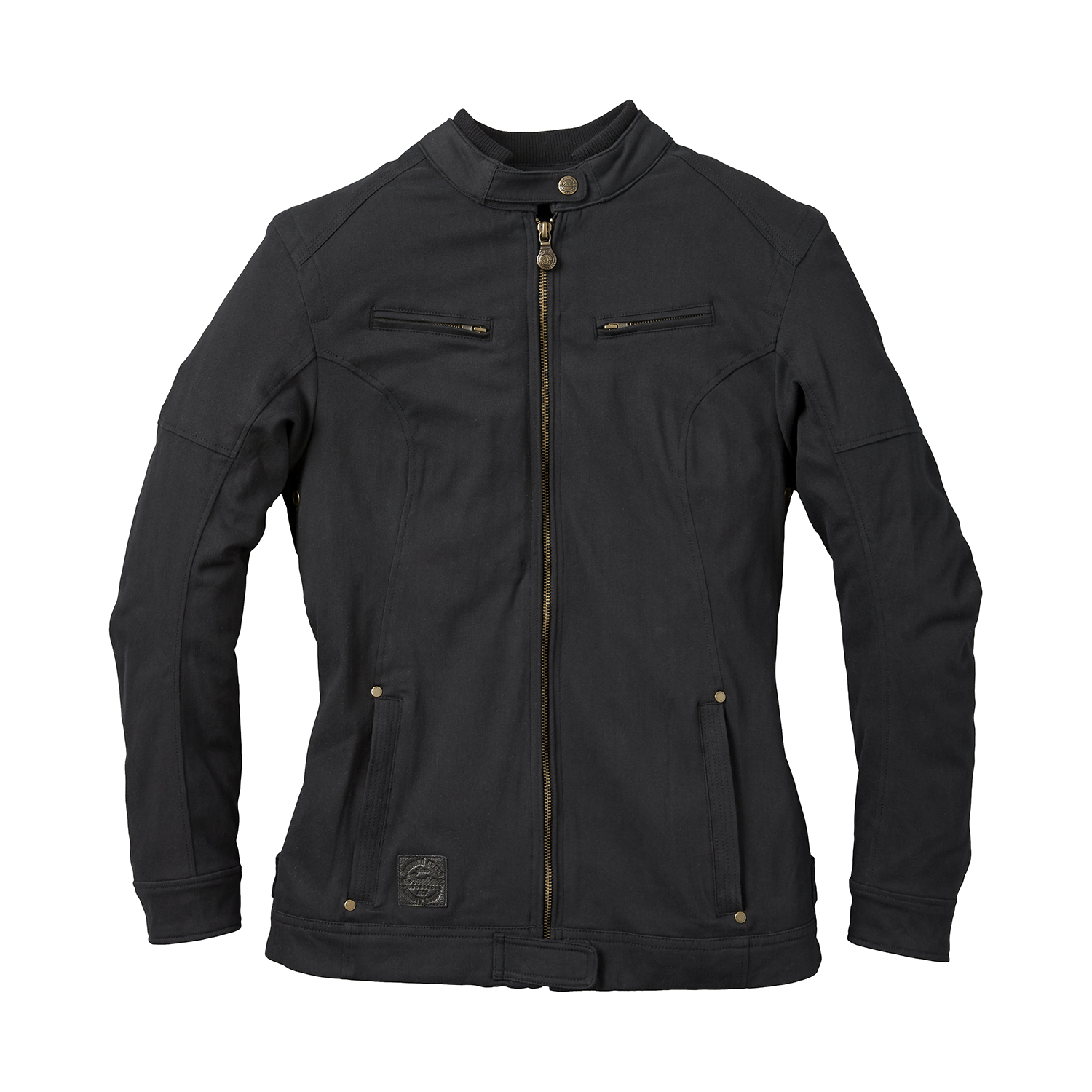 Women's Casual Cotton Loretto Jacket, Black Indian Motorcycle