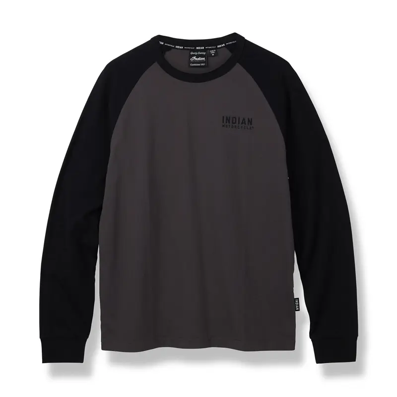  Men's Full Length Sleeve Raglan Cotton Baseball Tee Shirt (S,  Black/Charcoal) : Clothing, Shoes & Jewelry