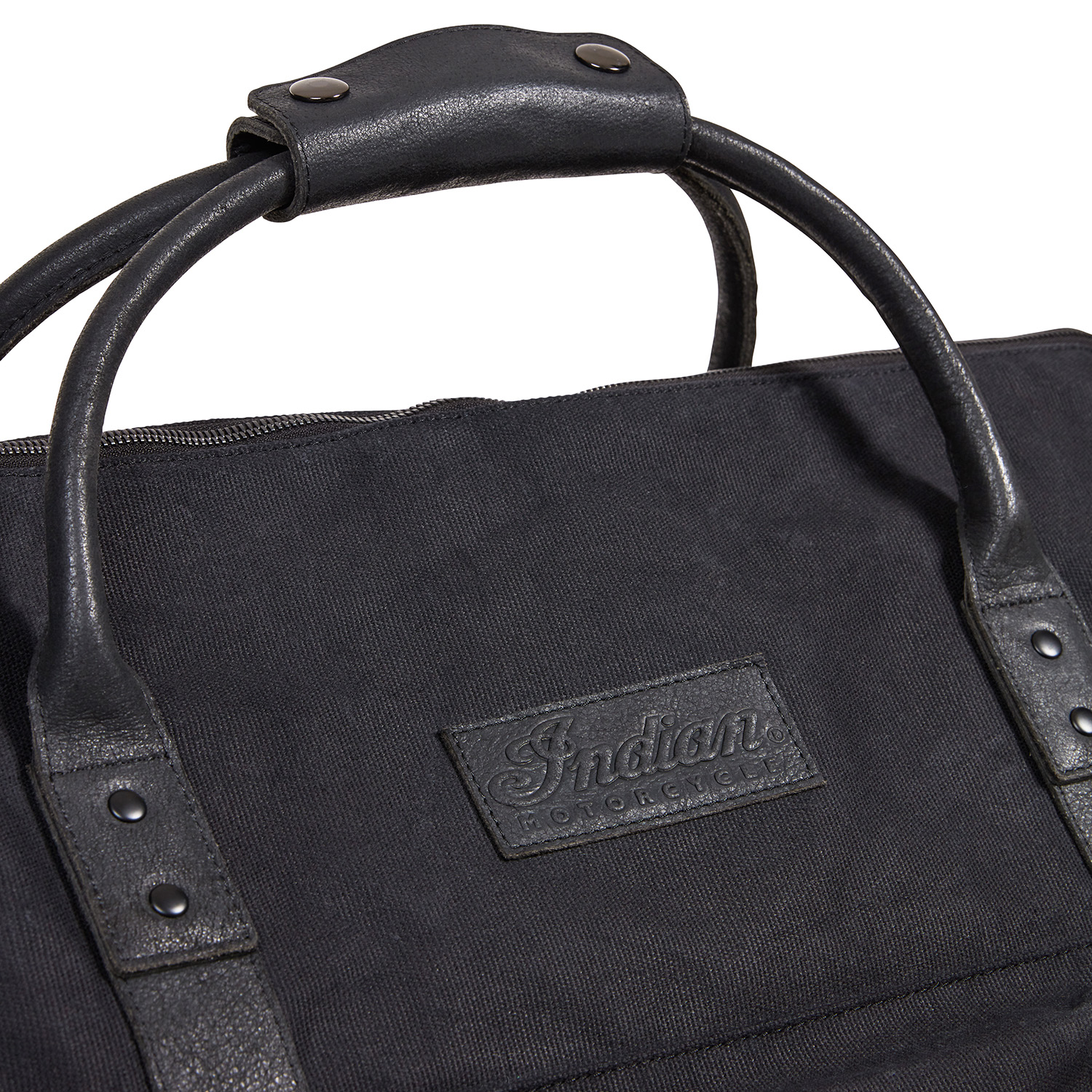 Waxed Canvas Duffle Bag, Black | Indian Motorcycle