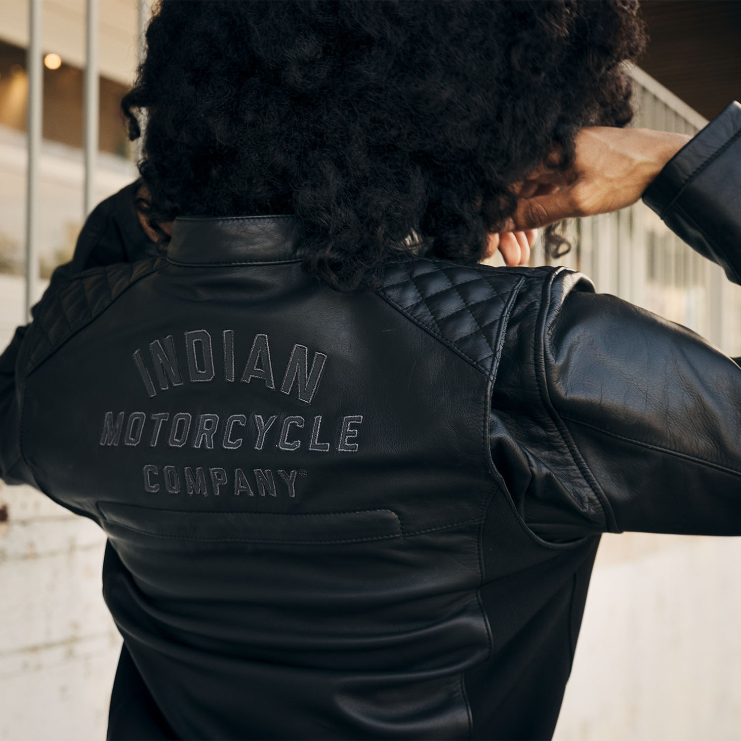 Women's Drew Leather Jacket, Black | Indian Motorcycle EN-CA
