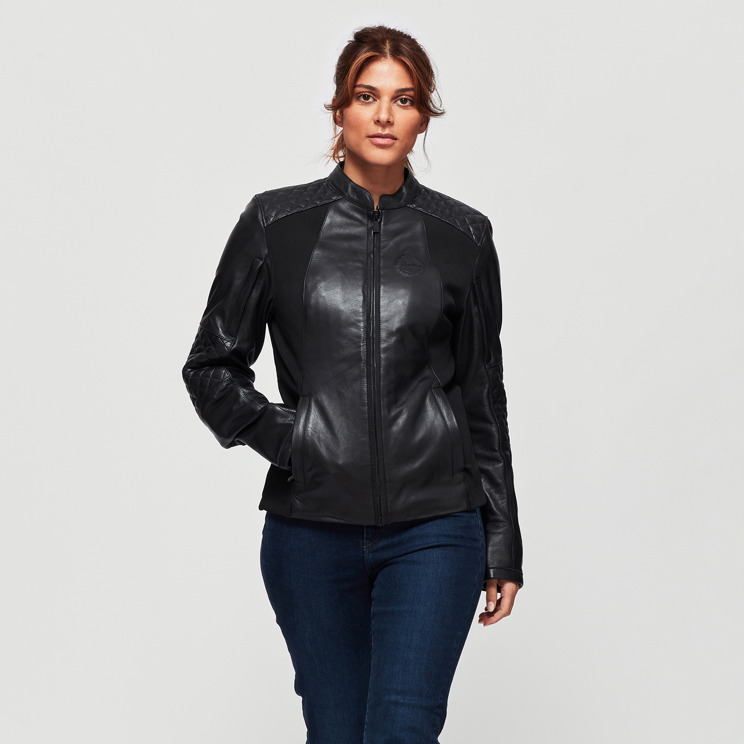 Women's Drew Leather Jacket, Black | Indian Motorcycle