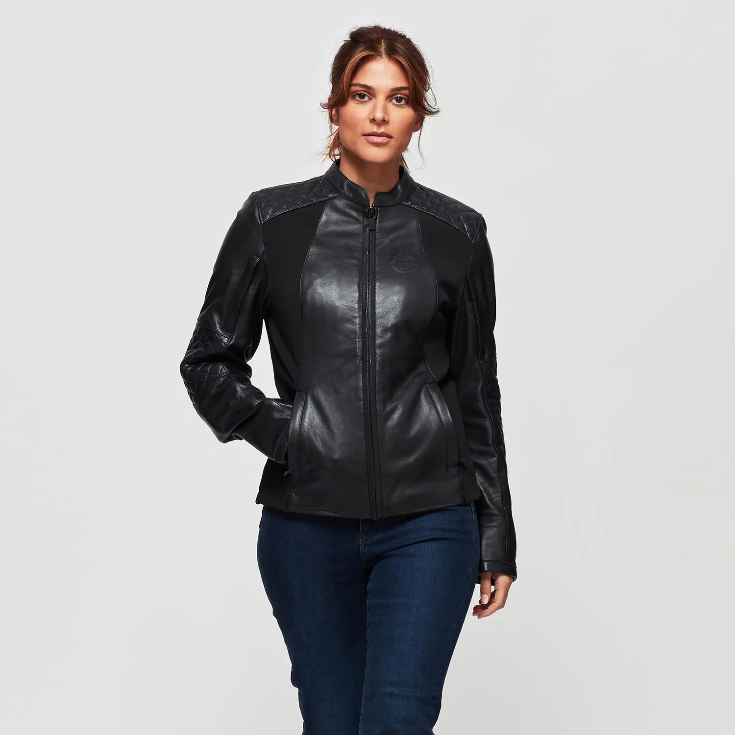 Indian Motorcycle Women's Drew Leather Jacket, Black
