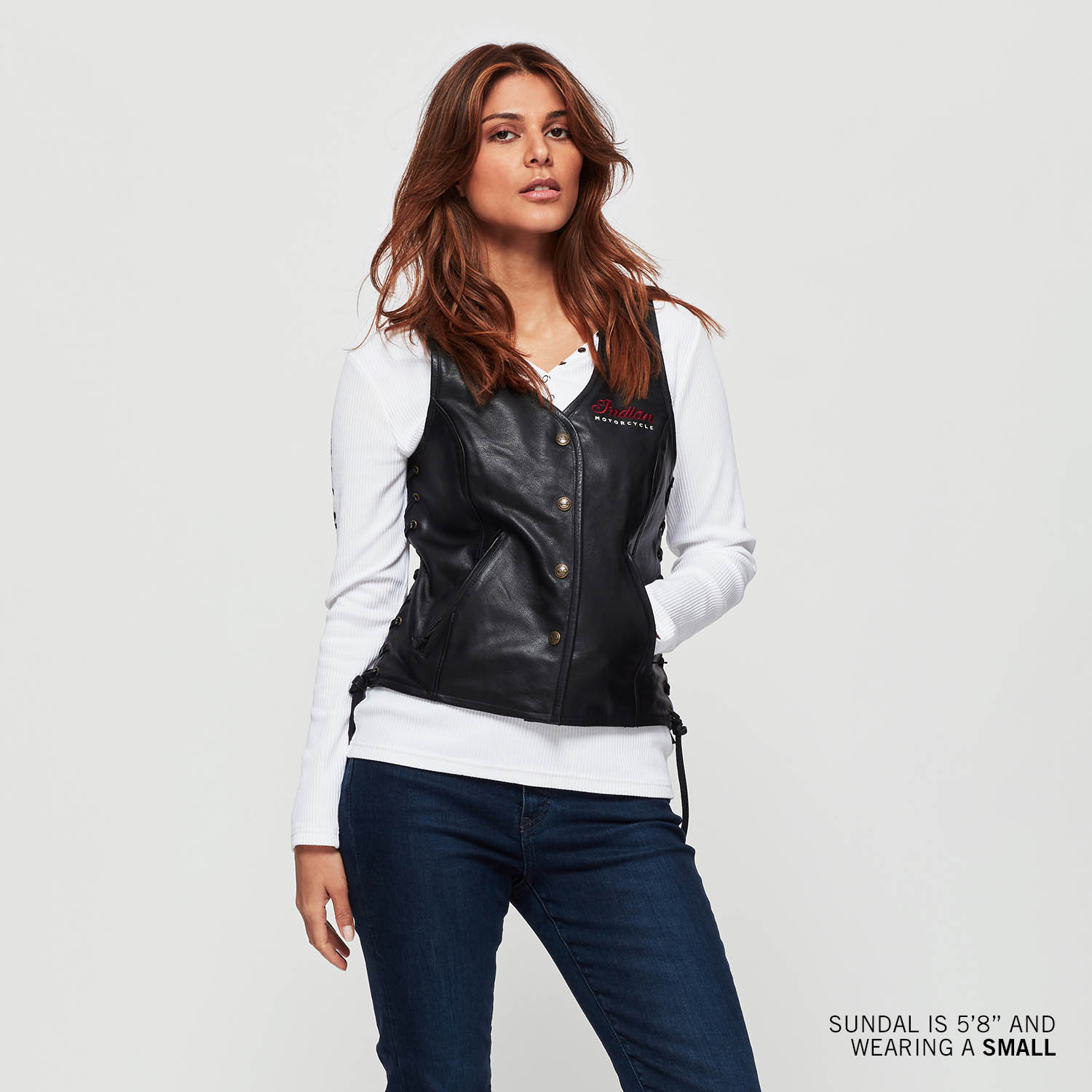 Women's Lindy Vest, Black | Indian Motorcycle EN-CA