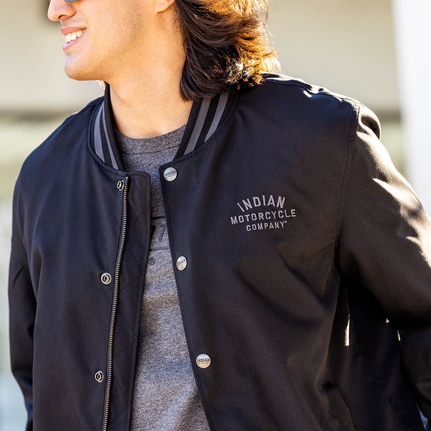 Indian Motorcycle ジャケット ブラック Men's Franklin Jacket, Black | Indian Motorcycle