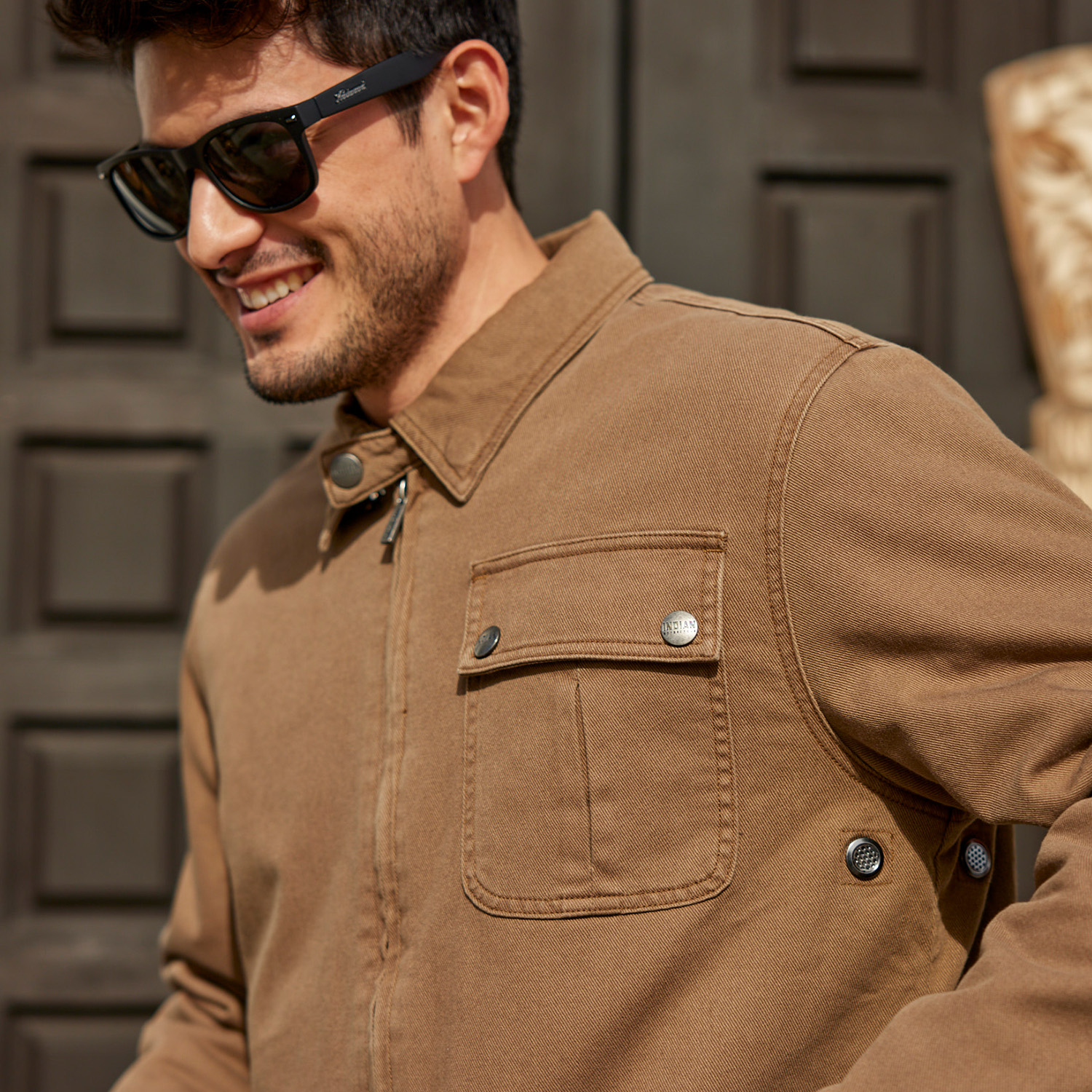 Men's Burt 2 Jacket, Brown | Indian Motorcycle