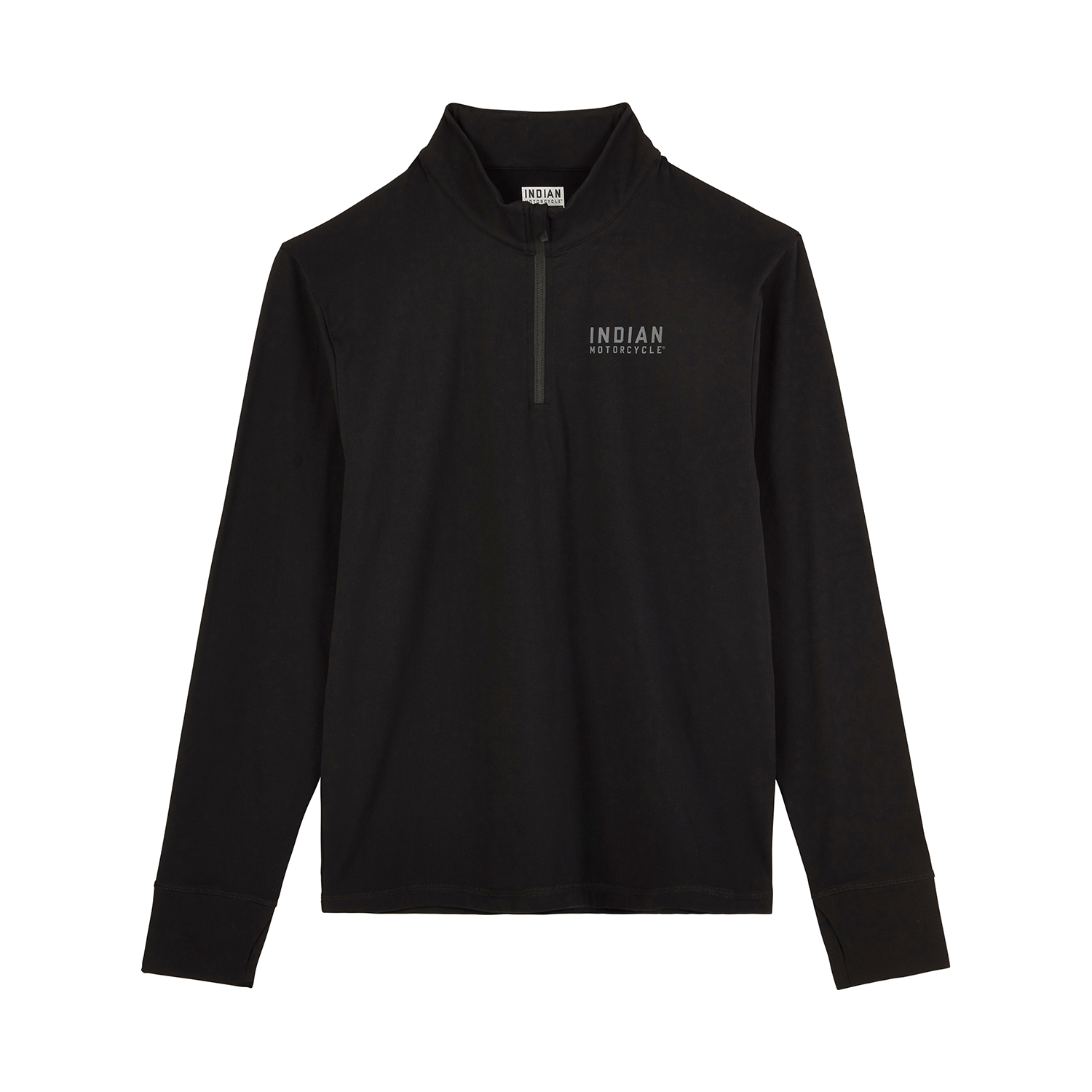Men's Quarter Zip Performance Top, Black | Indian Motorcycle