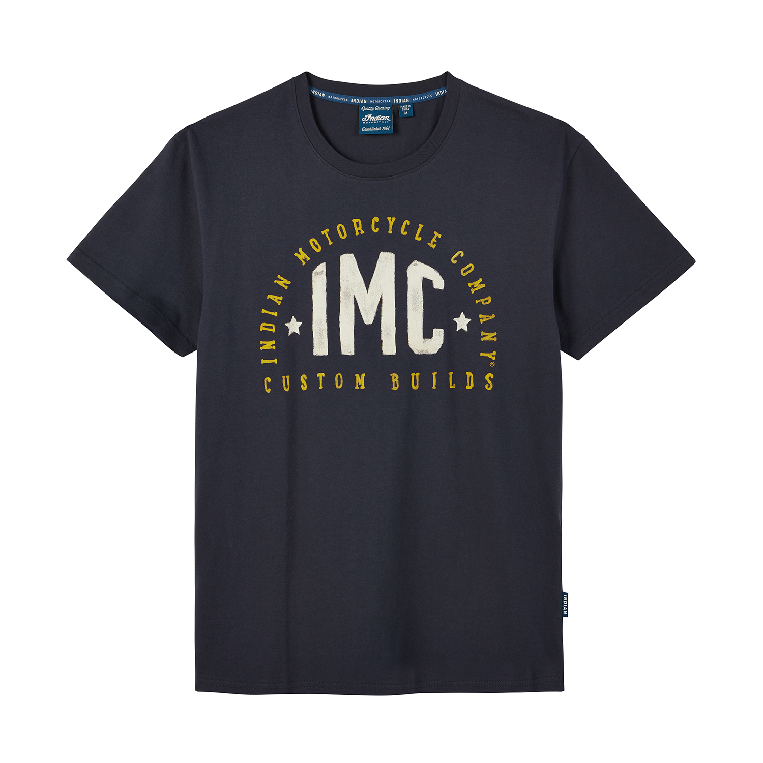Men's IMC Custom Build T-Shirt, Navy | Indian Motorcycle