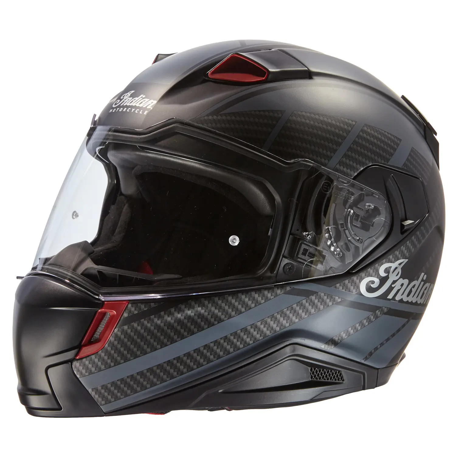 Cyberruimte Allemaal Scherm Matte Modular (Flip-Up) Helmet, Black | Indian Motorcycle