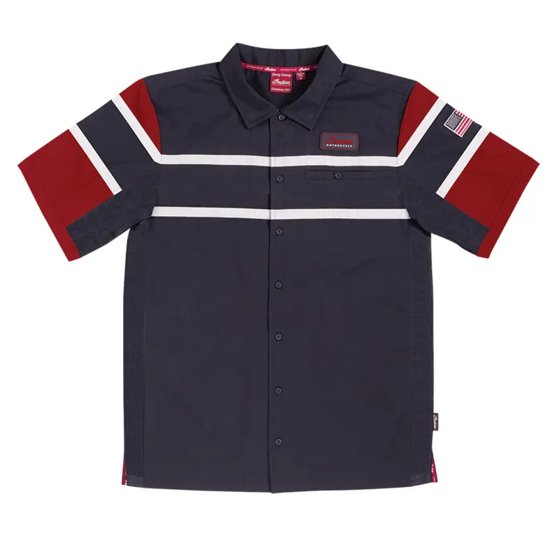 indian motorcycle button up shirt